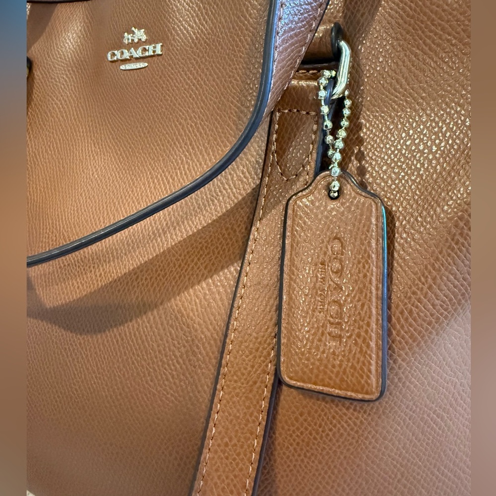 Coach Brown Leather Tote Bag - Picture 3 of 13